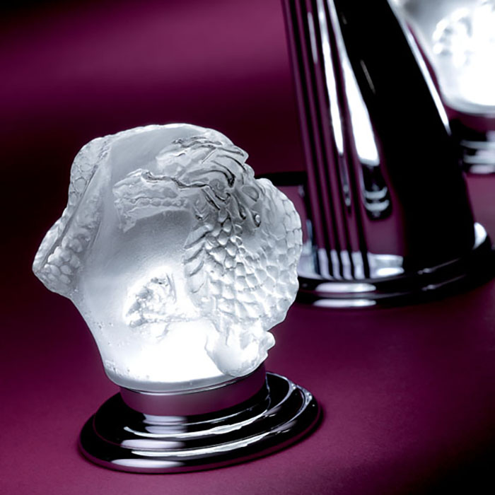 Смеситель для раковины THG Dragon Moon U5G-A02-151LED (хром, хрусталь), с донным клапаном, LED