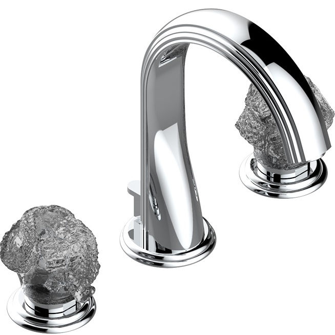 Смеситель для раковины THG Dragon Moon U5G-A02-151LED (хром, хрусталь), с донным клапаном, LED