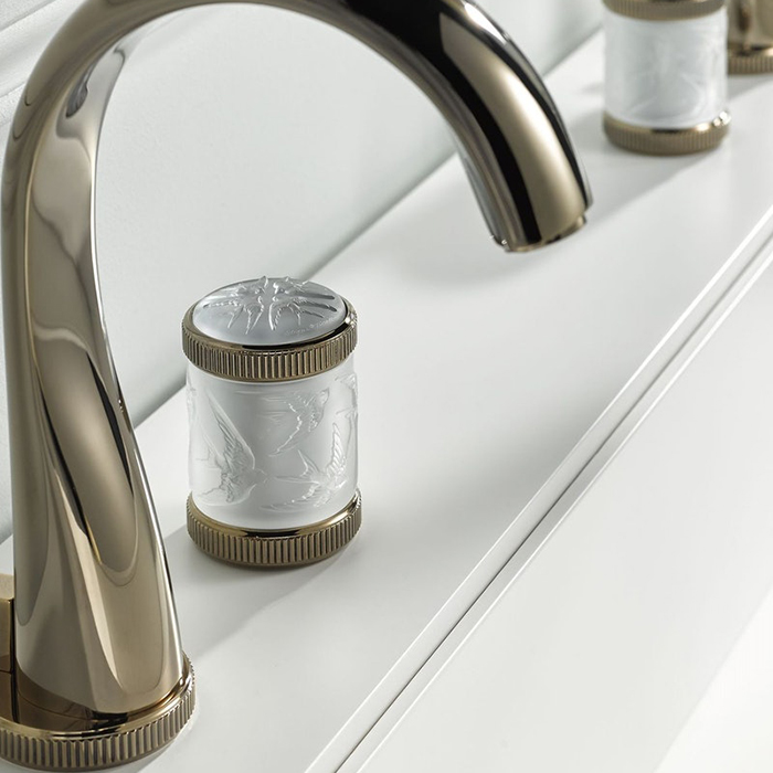 Смеситель для раковины THG Hirondelles A4J-H66-151 (амбра), с донным клапаном