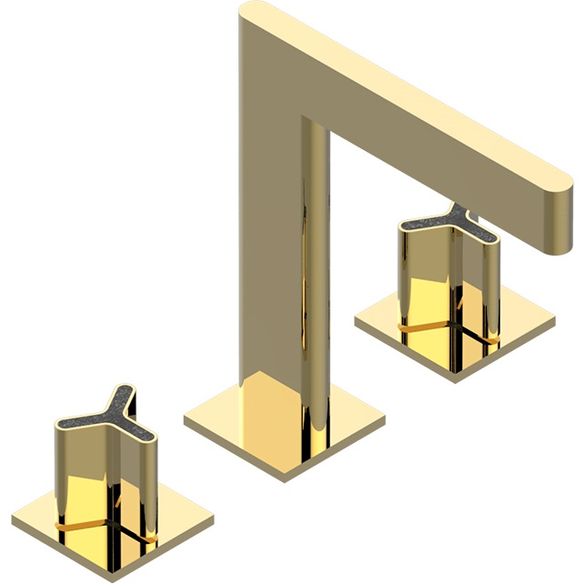 Смеситель для раковины THG ICON-X Carbone gold U7S-F01-151 (золотой), с донным клапаном