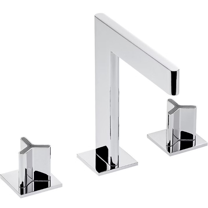 Смеситель для раковины THG ICON-X Titane U7L-A02-151 (хром), с донным клапаном