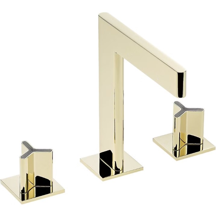 Смеситель для раковины THG ICON-X Titane U7L-F01-151 (золотой), с донным клапаном