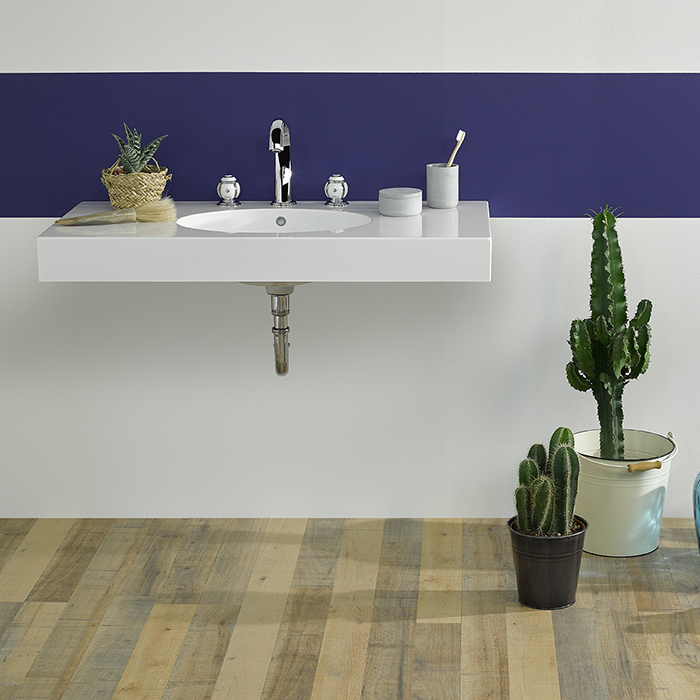 Смеситель для раковины THG Ithaque decor platine A7B-A02-151 (хром, платина, белый фарфор), с донным клапаном