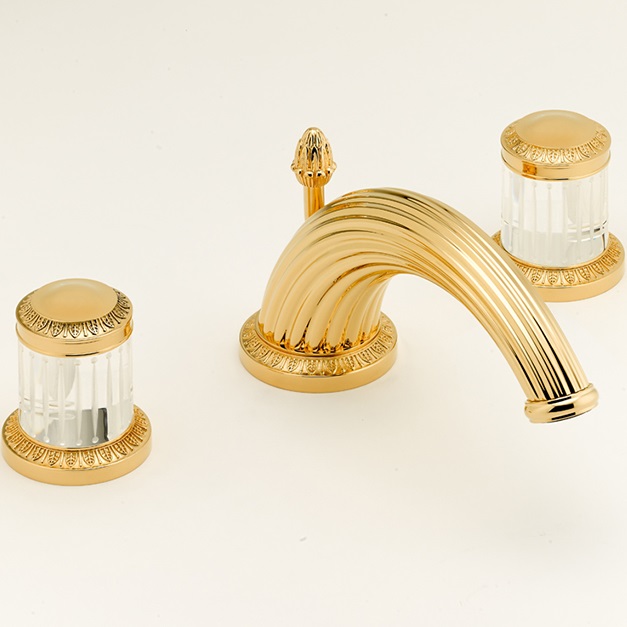 Смеситель для раковины THG Malmaison metal U94-F01-151 (золотой), с донным клапаном