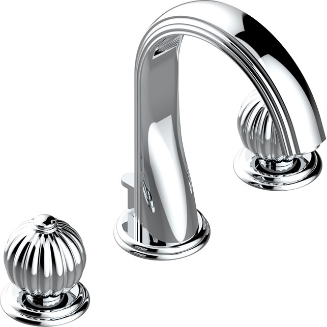 Смеситель для раковины THG Mandarine Cristallia Metal U1A-A02-151 (хром), с донным клапаном