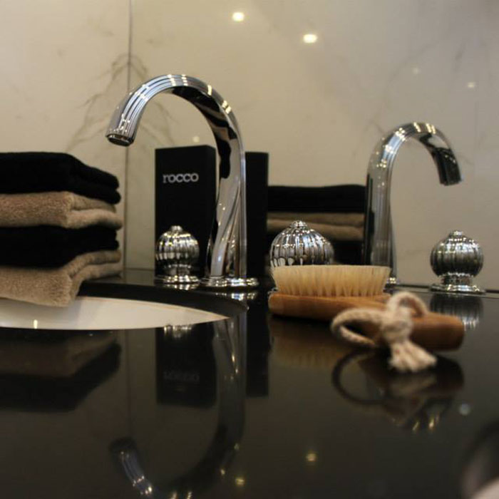 Смеситель для раковины THG Mandarine Cristallia Metal U1A-A02-151 (хром), с донным клапаном