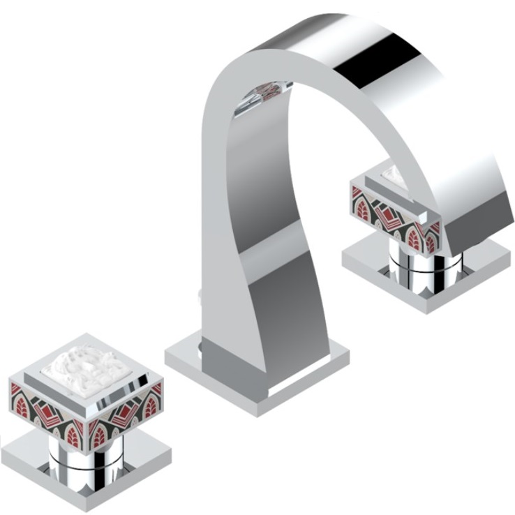 Смеситель для раковины THG Masque de Femme Solaire A2S-A02-151 (хром), с донным клапаном