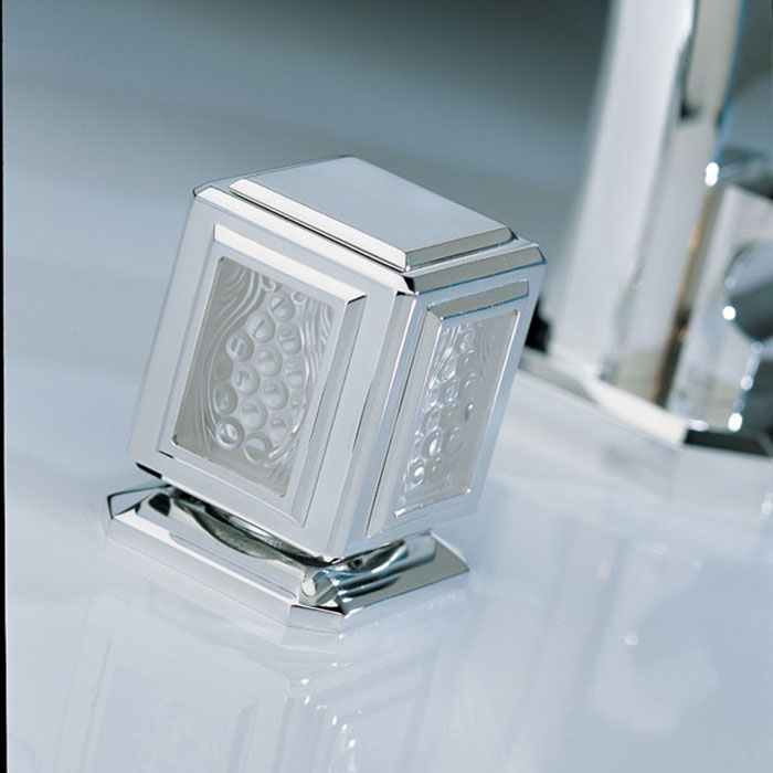 Смеситель для раковины THG Metropolis cristal clair A2A-A02-151 (хром, прозрачный хрусталь), с донным клапаном