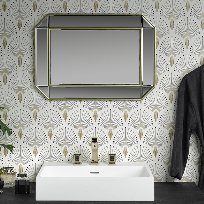 Смеситель для раковины THG Metropolis Cristal Noir A2L-F30-151 (золотой, черный), с донным клапаном