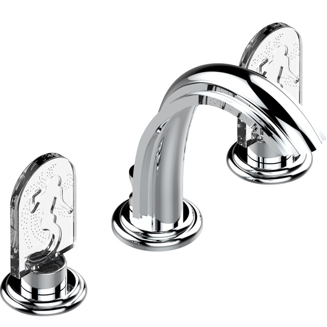 Смеситель для раковины THG Naiade A2F-A02-151 (хром), с донным клапаном