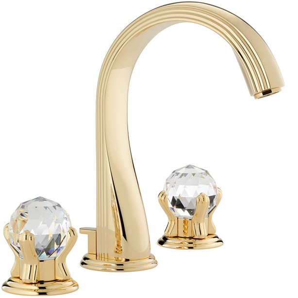 Смеситель для раковины THG Najem E53-F01-151 (золотой), с донным клапаном