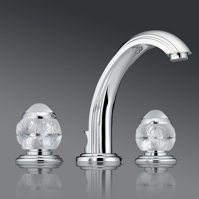 Смеситель для раковины THG Panthere Cristal clair A2H-A02-151 (хром), с донным клапаном