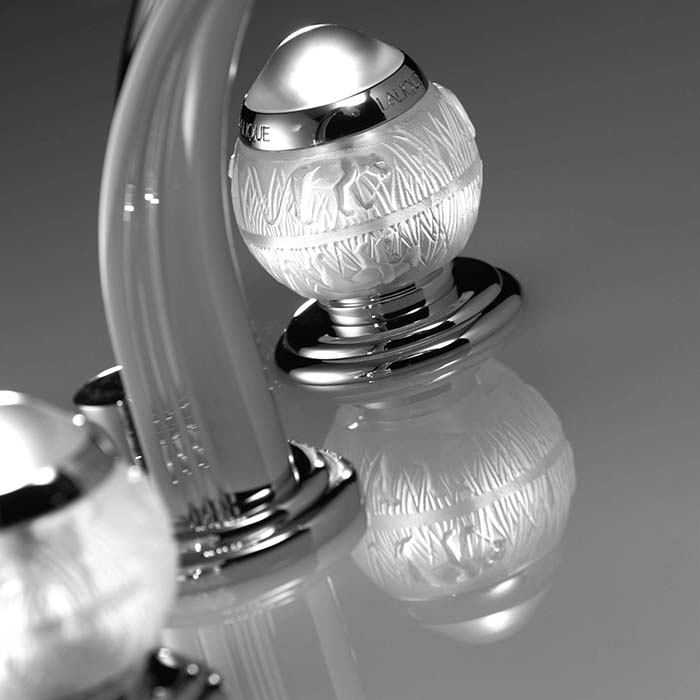 Смеситель для раковины THG Panthere Cristal clair A2H-A02-151 (хром), с донным клапаном