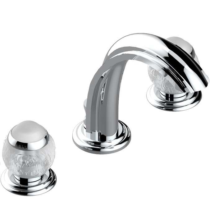 Смеситель для раковины THG Panthere Cristal clair A2H-A02-151 (хром), с донным клапаном