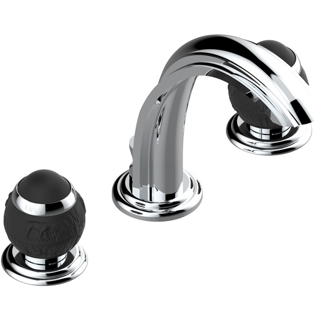 Смеситель для раковины THG Panthere Cristal Noir A2K-A02-151 (хром), с донным клапаном