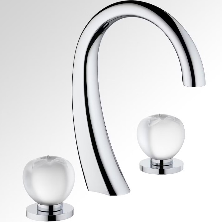 Смеситель для раковины THG Pomme cristal lustre or A42-A02-151 (хром), с донным клапаном