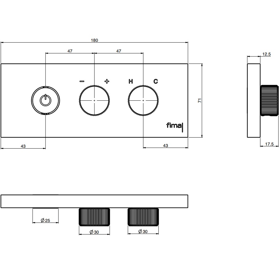 Смеситель для раковины встраиваемый Fima Carlo Frattini Switch F5951/1CR (хром)