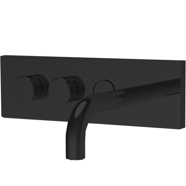 Смеситель для раковины встраиваемый Fima Carlo Frattini Switch F5951X5/180NS (черный матовый)