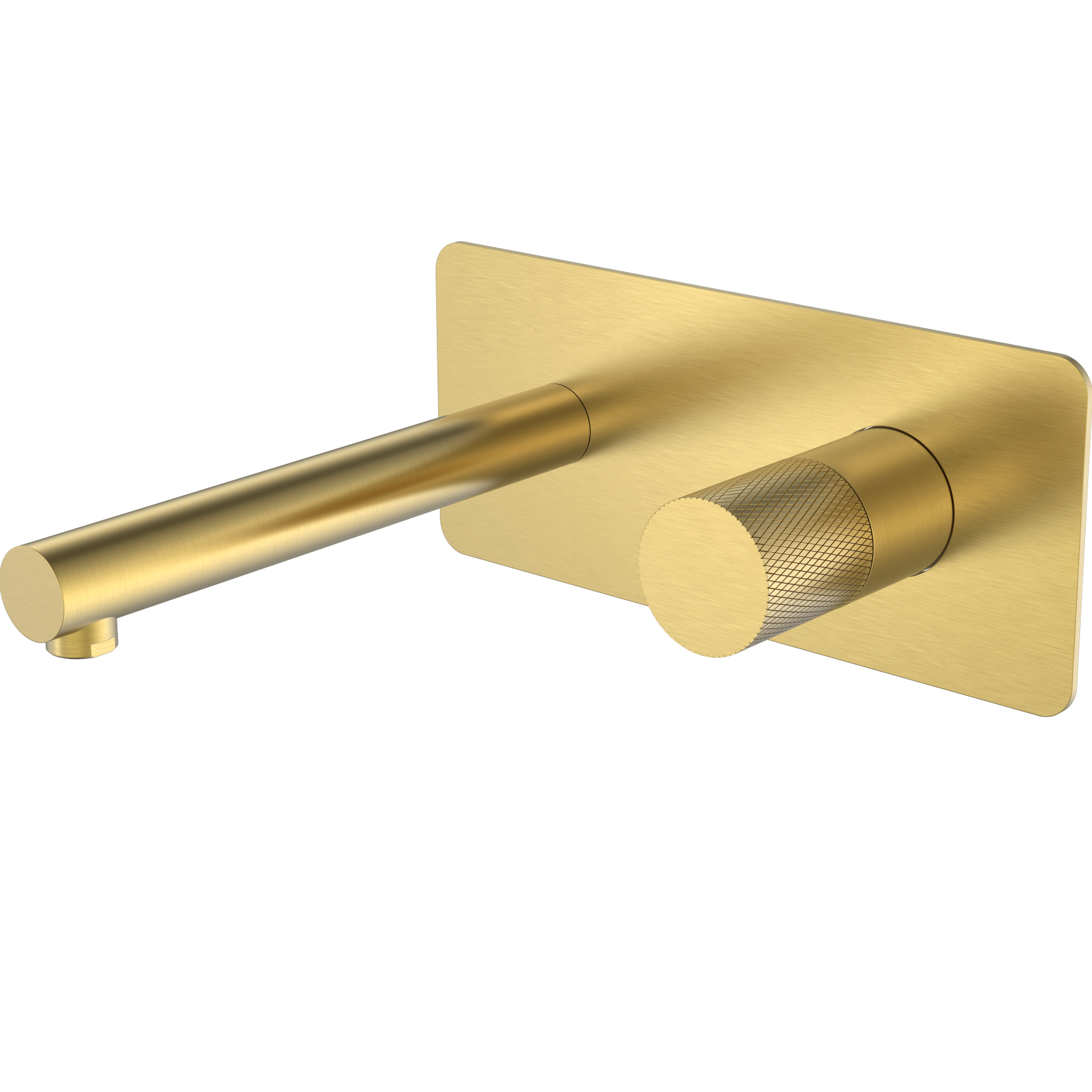 Смеситель для раковины встроенный Boheme Stick Touch 125-MG.2 (золото матовое), без донного клапана