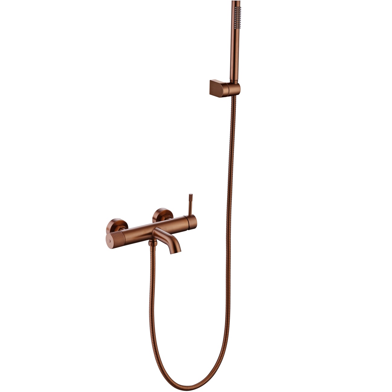 Смеситель для ванны Boheme Uno 463-CB (медь брашированная), с изливом