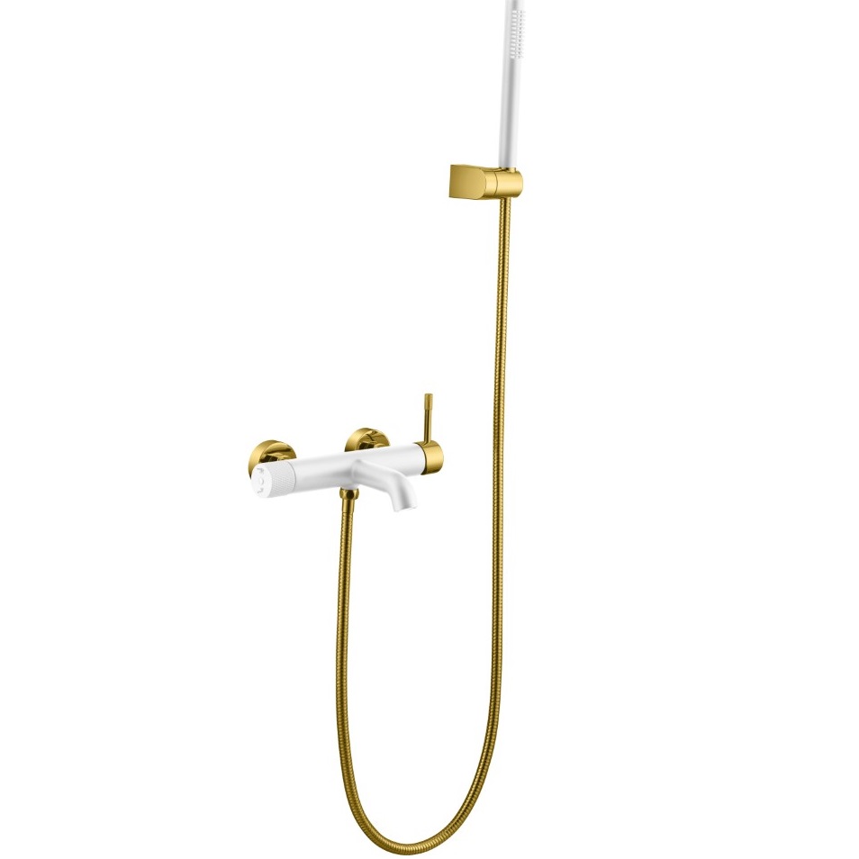 Золотой, белый матовый