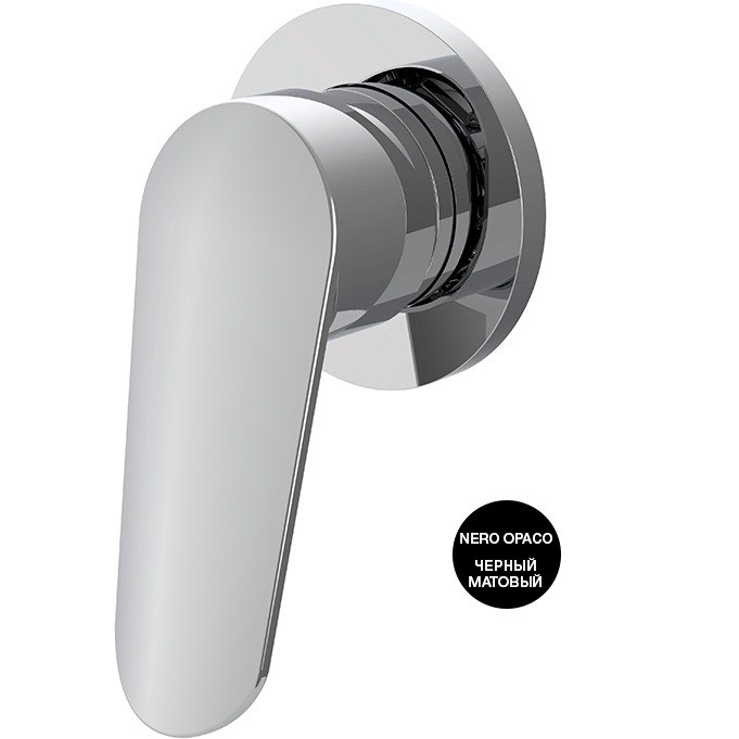 Смеситель для ванны душа скрытого монтажа Fima Carlo Frattini Spot F3003N1NS (черный матовый)