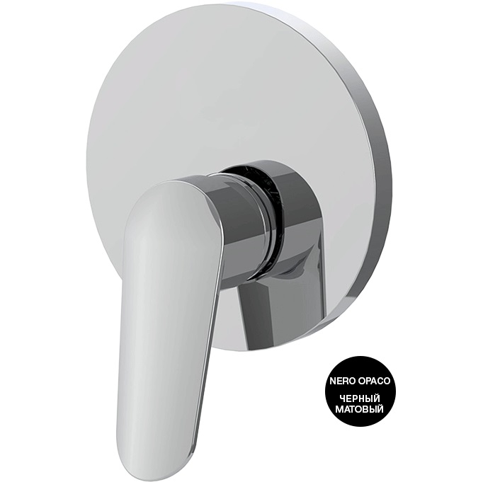 Смеситель для ванны душа скрытого монтажа Fima Carlo Frattini Spot F3009E1NS (черный матовый)