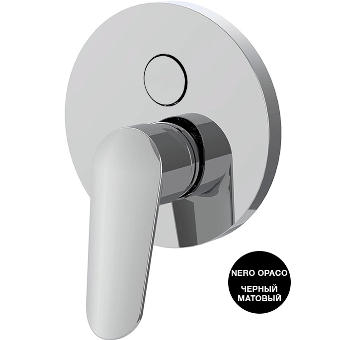 Смеситель для ванны душа скрытого монтажа Fima Carlo Frattini Spot F3009E2NS (черный матовый)