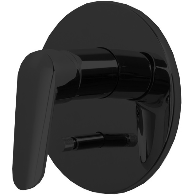 Смеситель для ванны душа скрытого монтажа на 2 источника Fima Carlo Frattini Spot F3009X2NS (черный матовый)