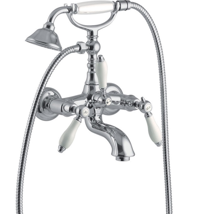 Смеситель для ванны Fima Carlo Frattini Herend F5404CR (хром), с изливом