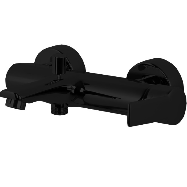 Смеситель для ванны Fima Carlo Frattini Mast F3134/1NS (черный матовый), с изливом