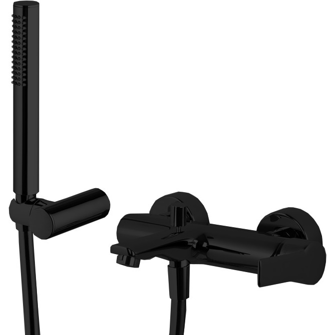 Смеситель для ванны Fima Carlo Frattini Mast F3134NS (черный матовый), с изливом