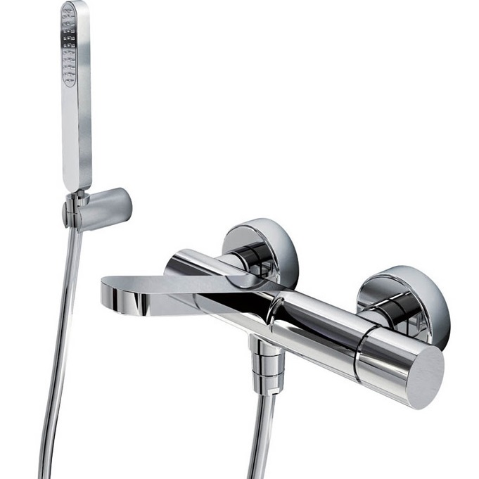 Смеситель для ванны Fima Carlo Frattini Nomos go F4164CR (хром), с ручным душем