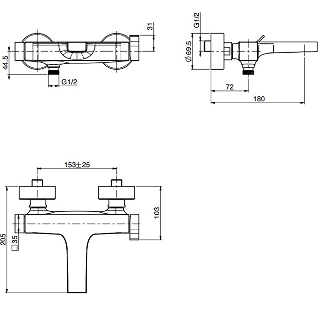 Смеситель для ванны Fima Carlo Frattini Zeta F39641OR (золотой), с изливом