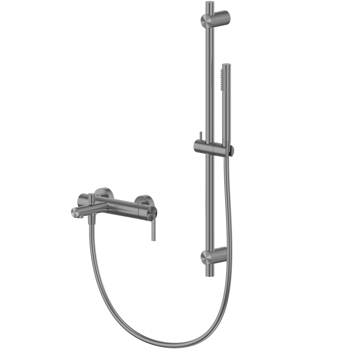 Смеситель для ванны и душа Abber Perfekte 316 AF8A90BGG (оружейная сталь брашированная)