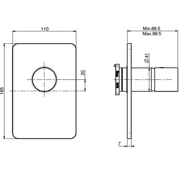 Смеситель для ванны и душа скрытого монтажа Fima Carlo Frattini Nomos Go F4169X1CR (хром), 1 источник