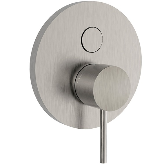 Смеситель для ванны и душа скрытого монтажа Fima Carlo Frattini Spillo Steel F3079E2INOX (нержавеющая сталь), 2 источника