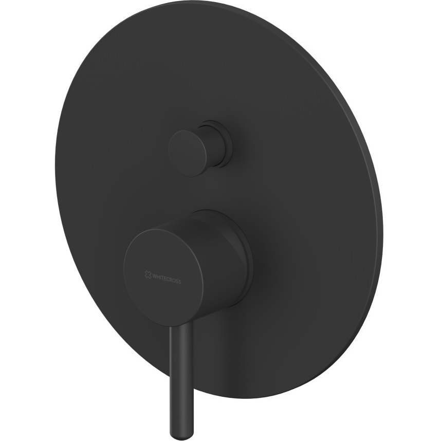 Смеситель для ванны и душа скрытого монтажа Whitecross Серия Y Y1235BL (черный матовый), 2 источника