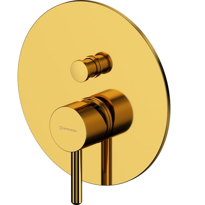 Смеситель для ванны и душа скрытого монтажа Whitecross Серия Y Y1235GL (золотой), 2 источника