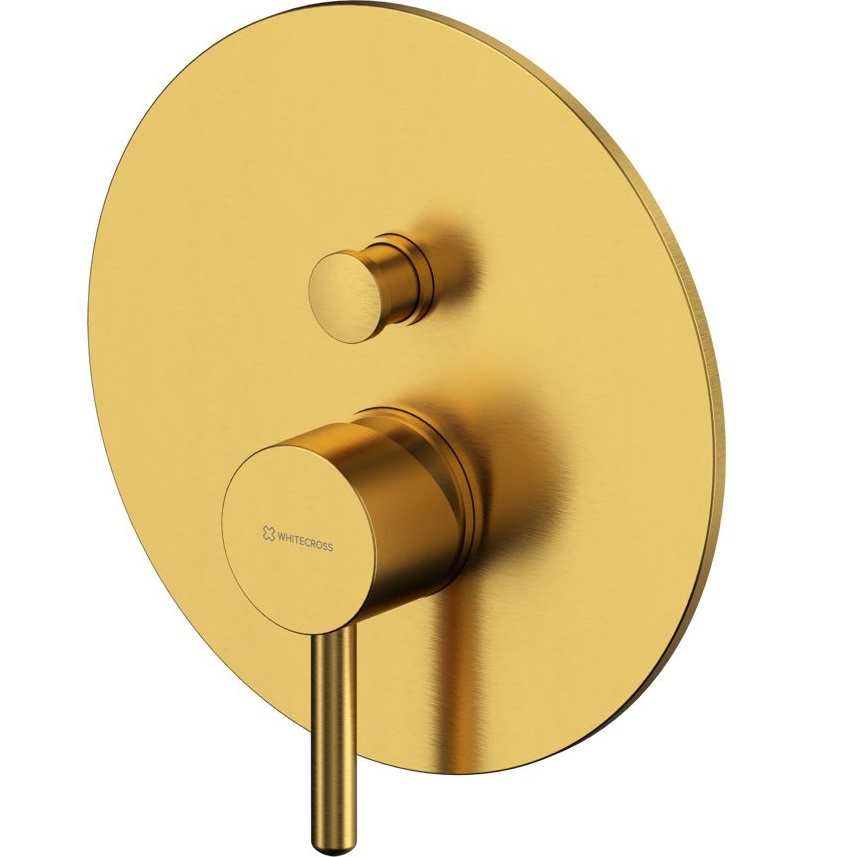 Смеситель для ванны и душа скрытого монтажа Whitecross Серия Y Y1235GLB (золото брашированное), 2 источника