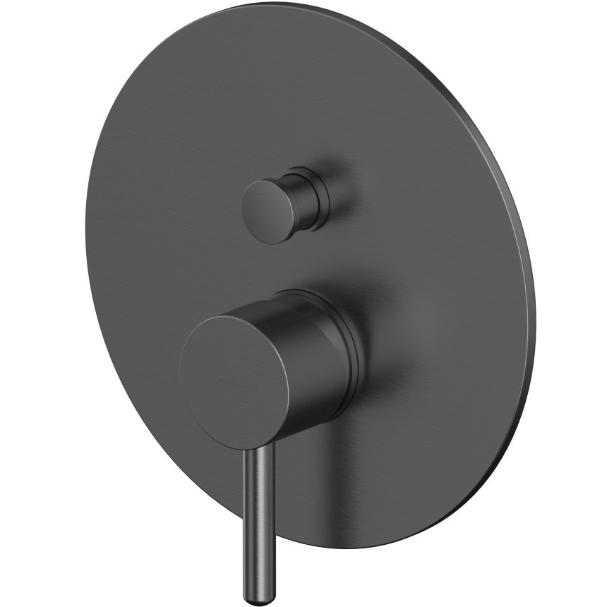 Смеситель для ванны и душа скрытого монтажа Whitecross Серия Y Y1235GM (оружейный металл), 2 источника