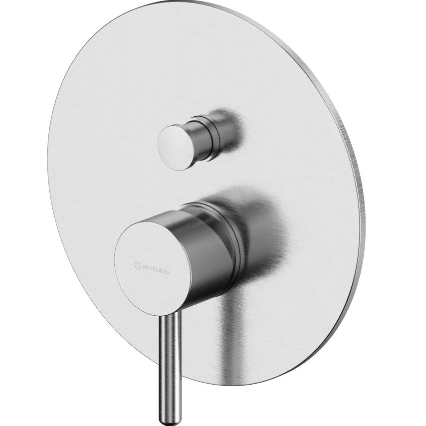 Смеситель для ванны и душа скрытого монтажа Whitecross Серия Y Y1235NIB (никель брашированный), 2 источника