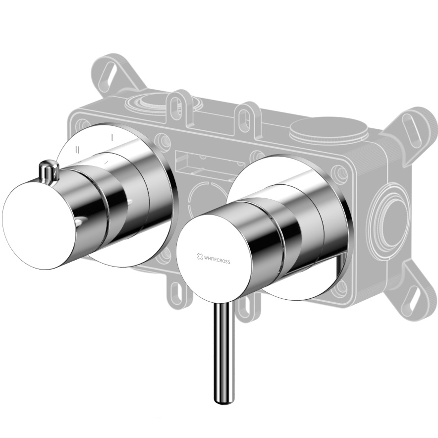 Смеситель для ванны и душа скрытого монтажа Whitecross Серия Y Y1242CR (хром), 2 источника