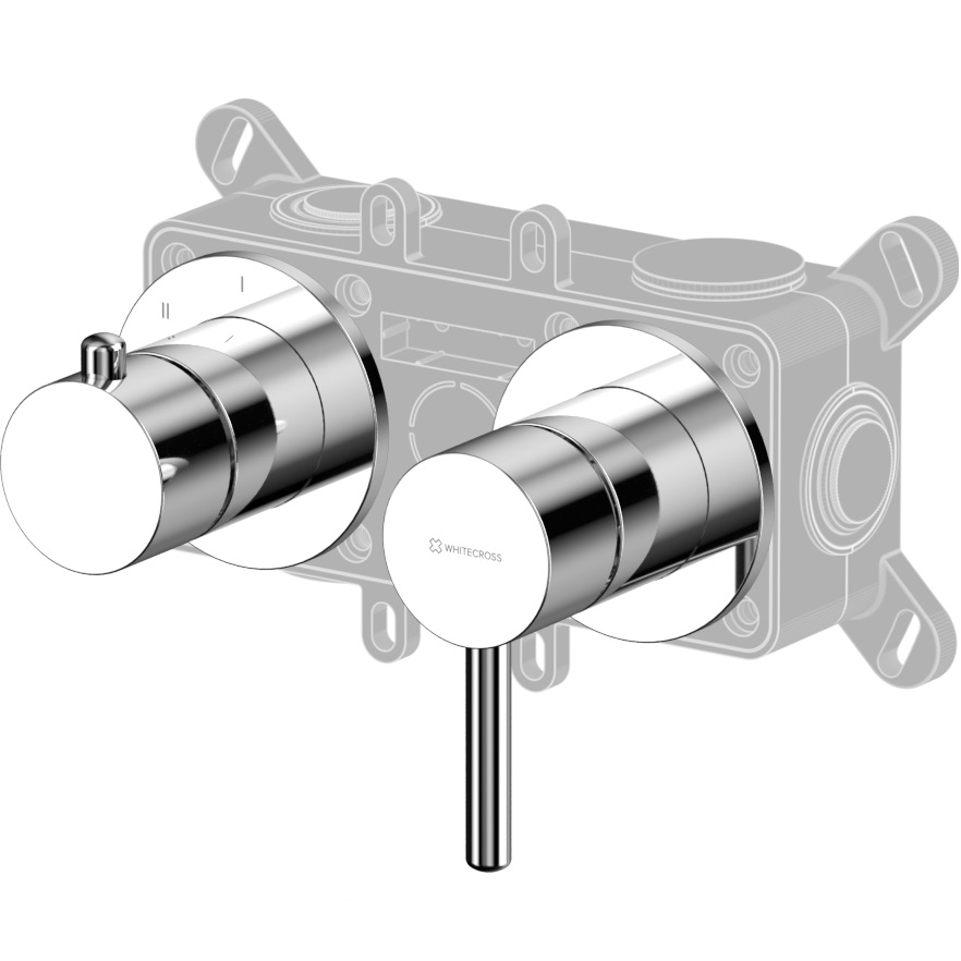Смеситель для ванны и душа скрытого монтажа Whitecross Серия Y Y1243CR (хром), 3 источника
