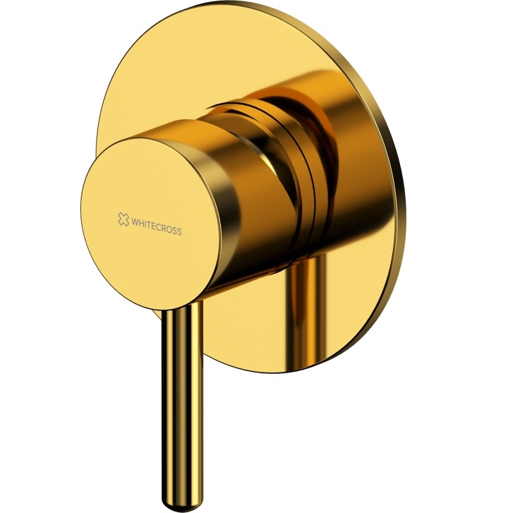Смеситель для ванны и душа скрытого монтажа Whitecross Серия Y Y1245GL (золотой), 1 источник