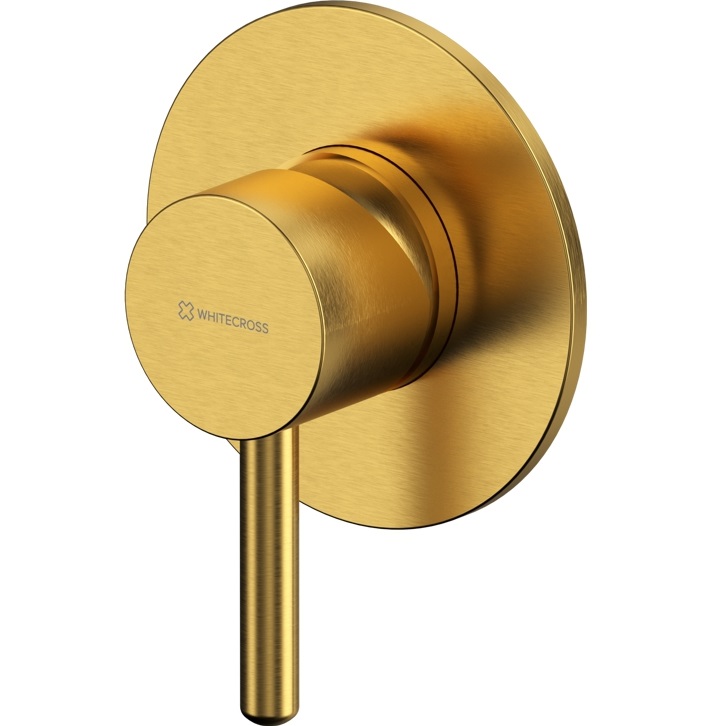 Смеситель для ванны и душа скрытого монтажа Whitecross Серия Y Y1245GLB (золото брашированное), 1 источник