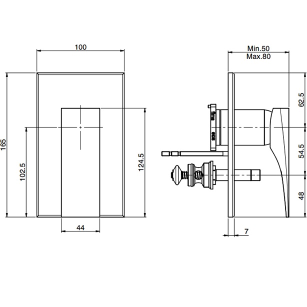 Смеситель для ванны и душа встроенный Fima Carlo Frattini Zeta F3969X2OR (золотой)