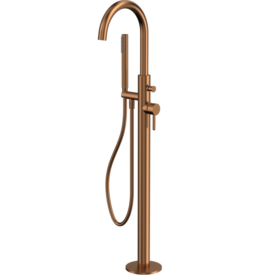 Смеситель для ванны напольный  Whitecross Серия Y Y1233CPB (медь брашированная)