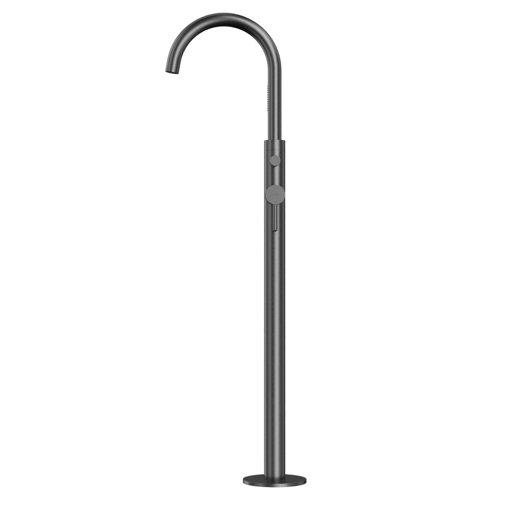 Смеситель для ванны напольный  Whitecross Серия Y1233GM (оружейный металл)