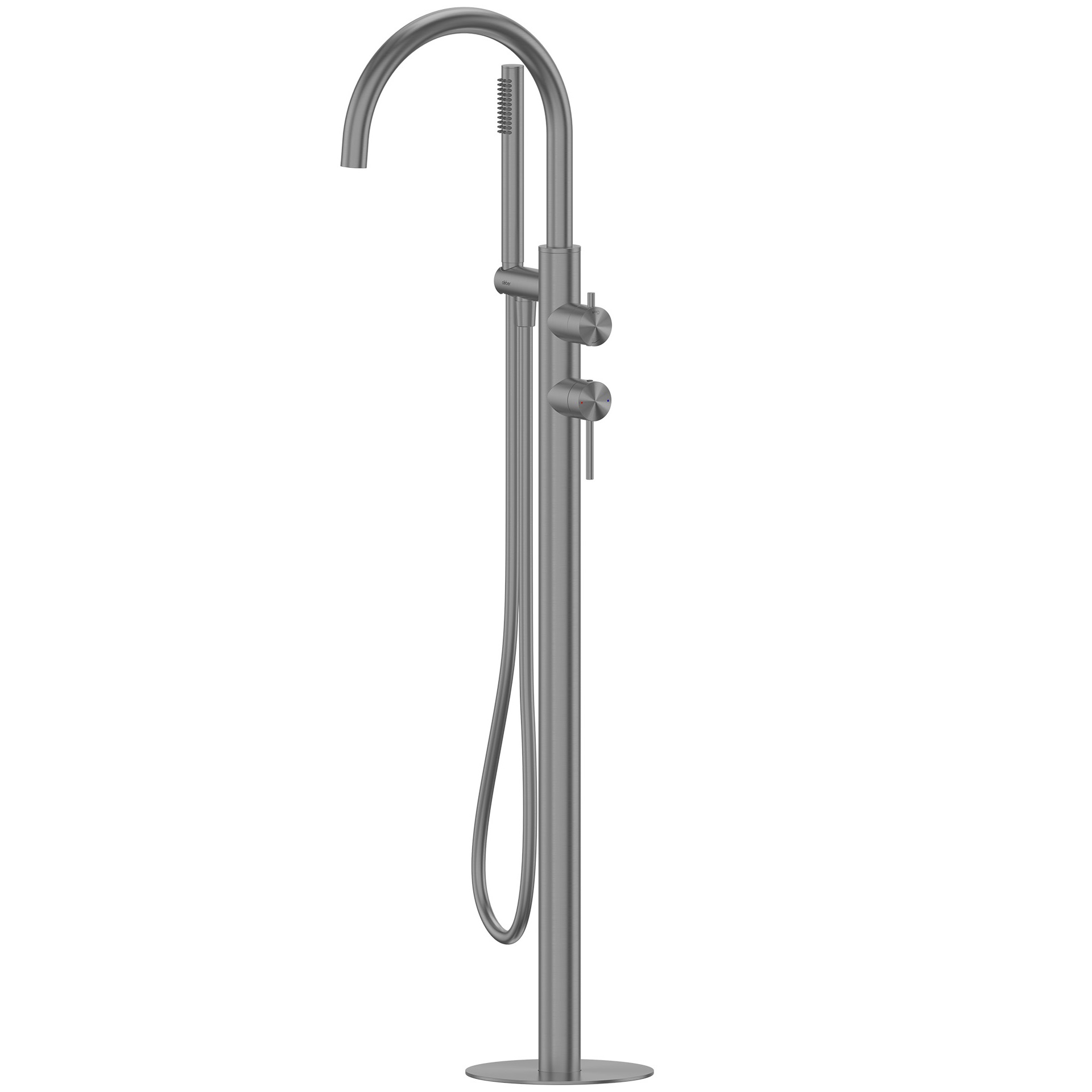 Смеситель для ванны напольный Abber Wasser Kreis 316 AF8115BGG (оружейная сталь брашированная)